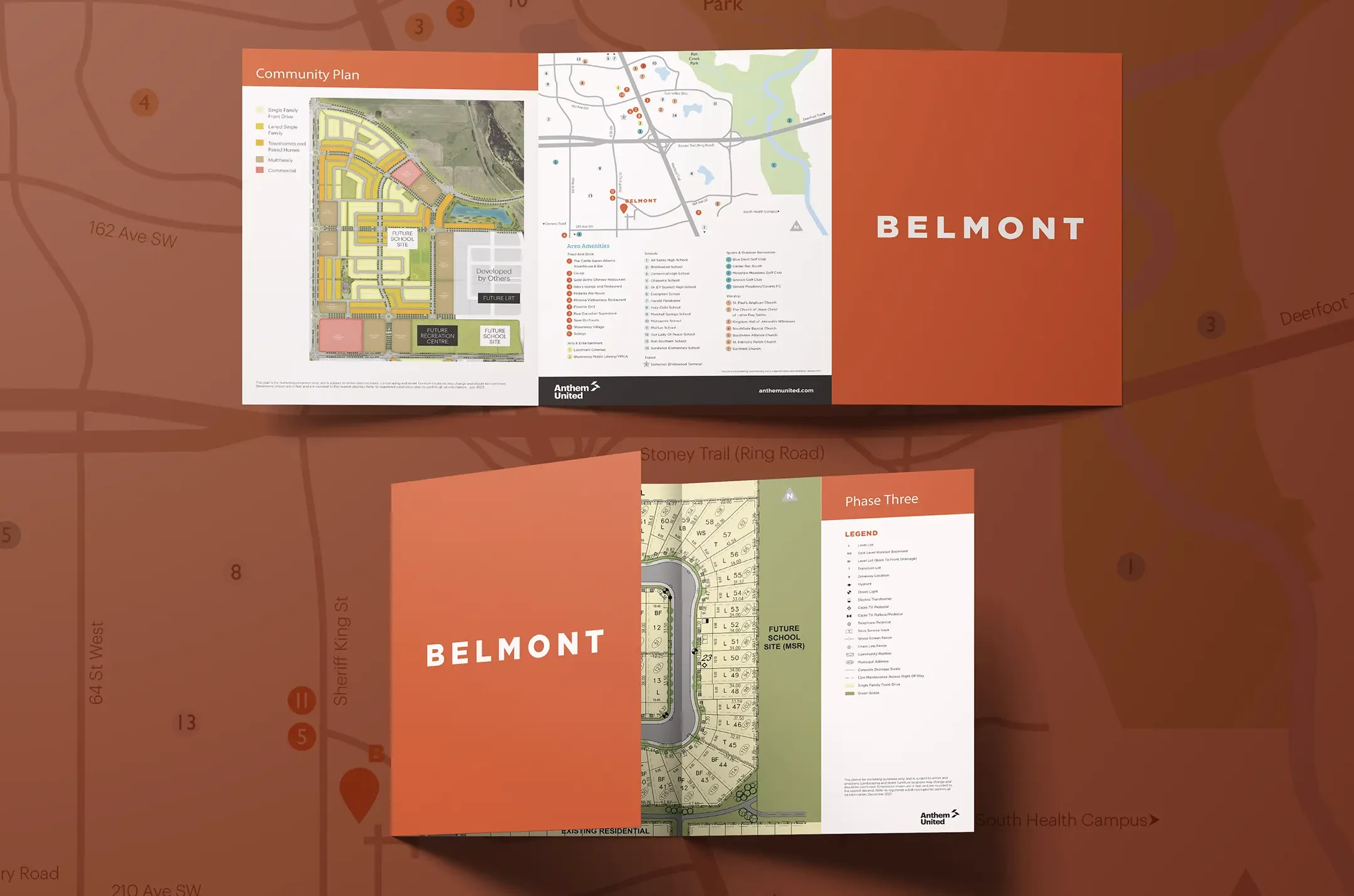 Belmont tri-fold brochure designed for Anthem