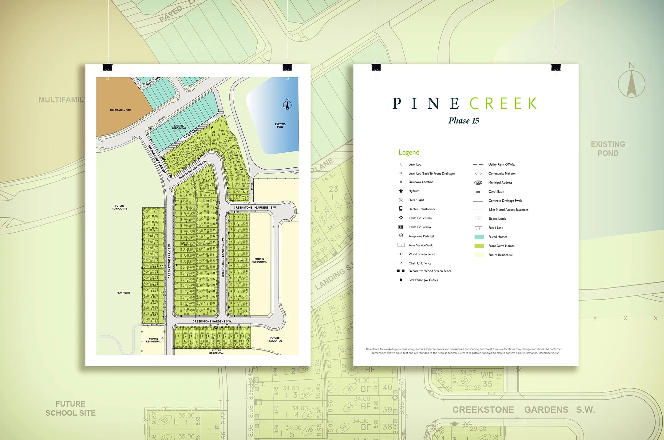 Pine Creek map sheets designed for Anthem
