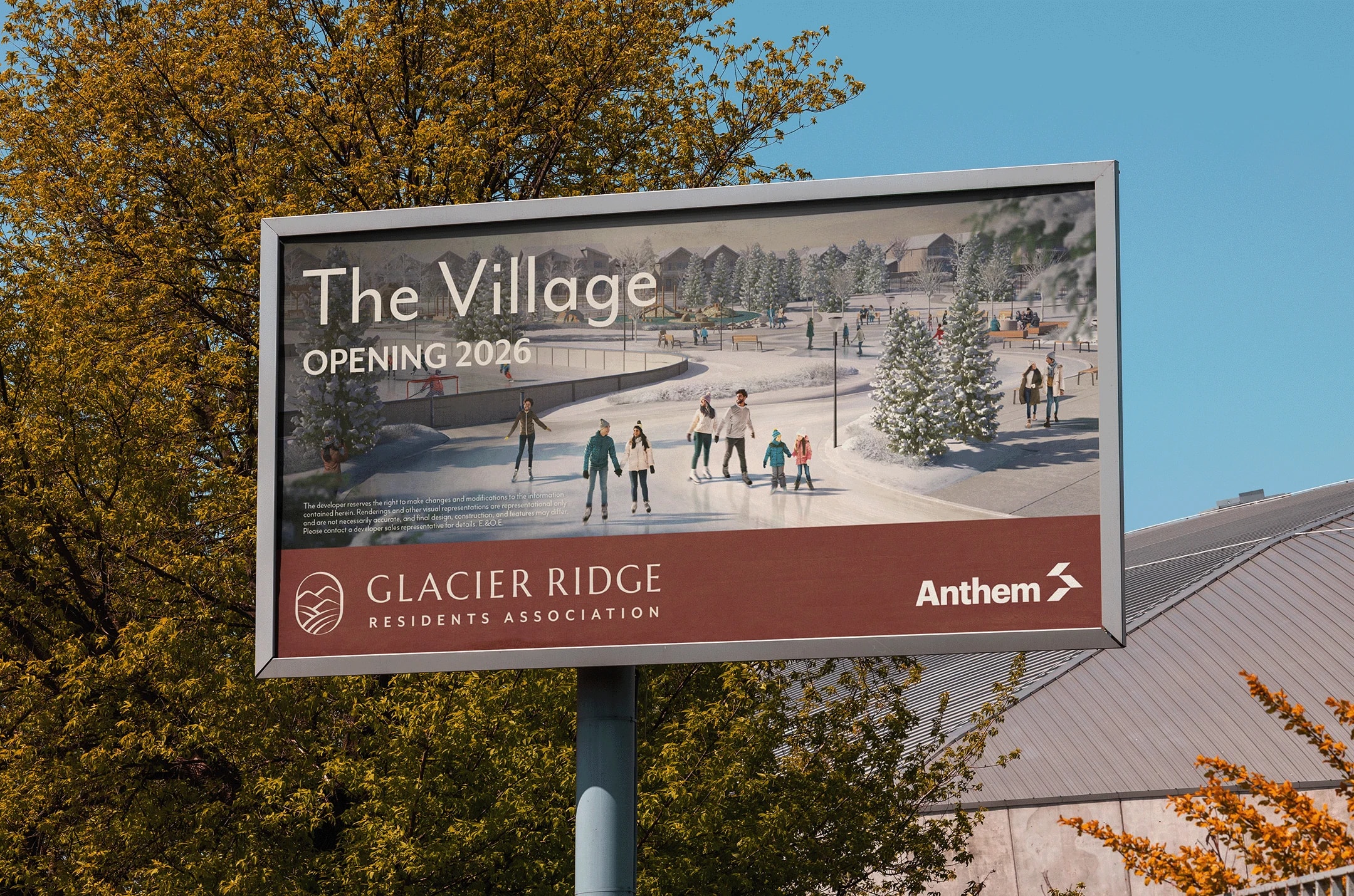 Glacier Ridge billboard designed for Anthem